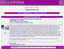 Tablet Screenshot of petrus-kultur.de